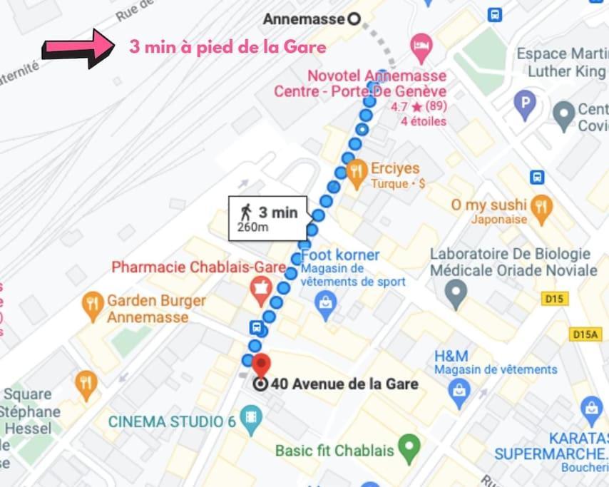 Modern'Blue - Gare Annemasse A 3Min-Geneve Acces Direct 아파트 외부 사진